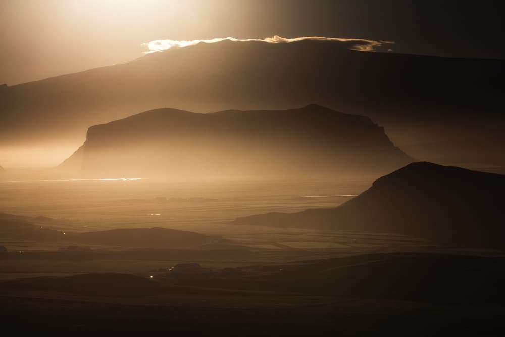 Golden Mountain Mist by swapnil deshpande — canvas wall art