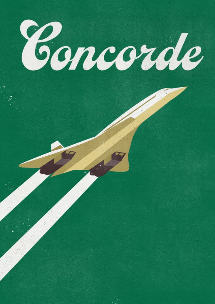 Concorde Supersonic Flight by Nicholas — canvas wall art