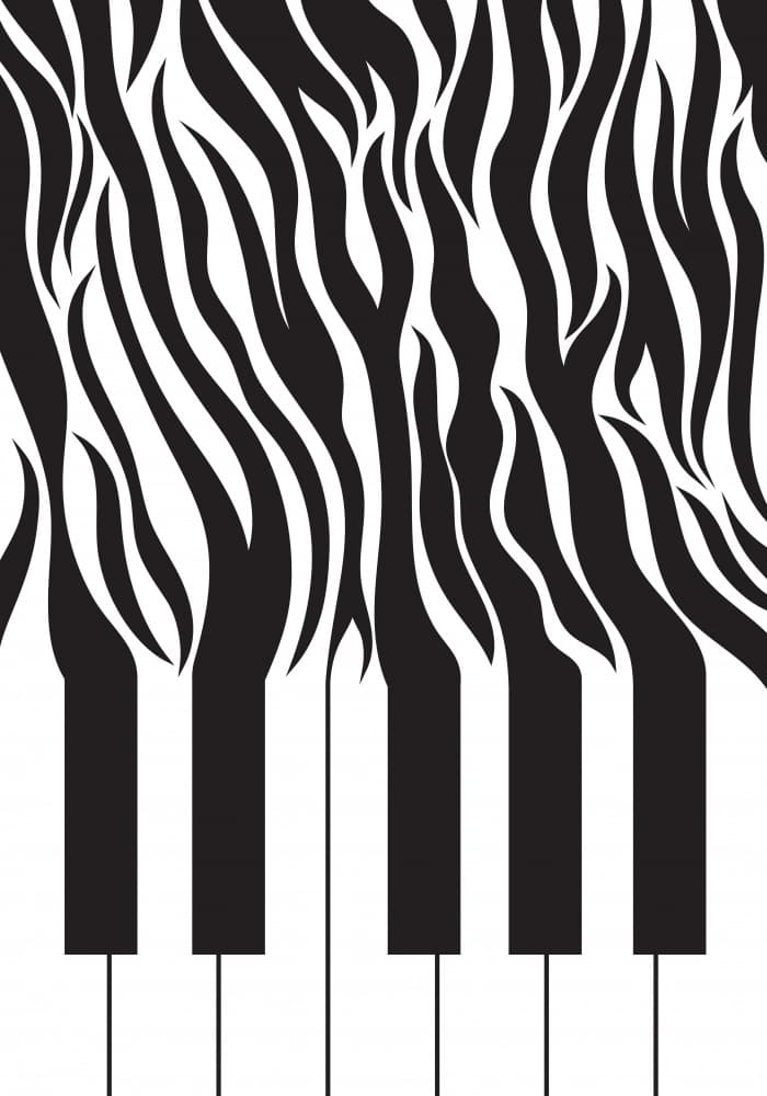 Wild Piano Fusion by Sarah Manovski — canvas wall art