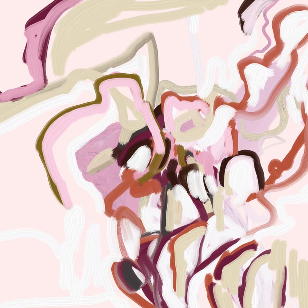 Gentle Abstract Flow by Josie George — canvas wall art
