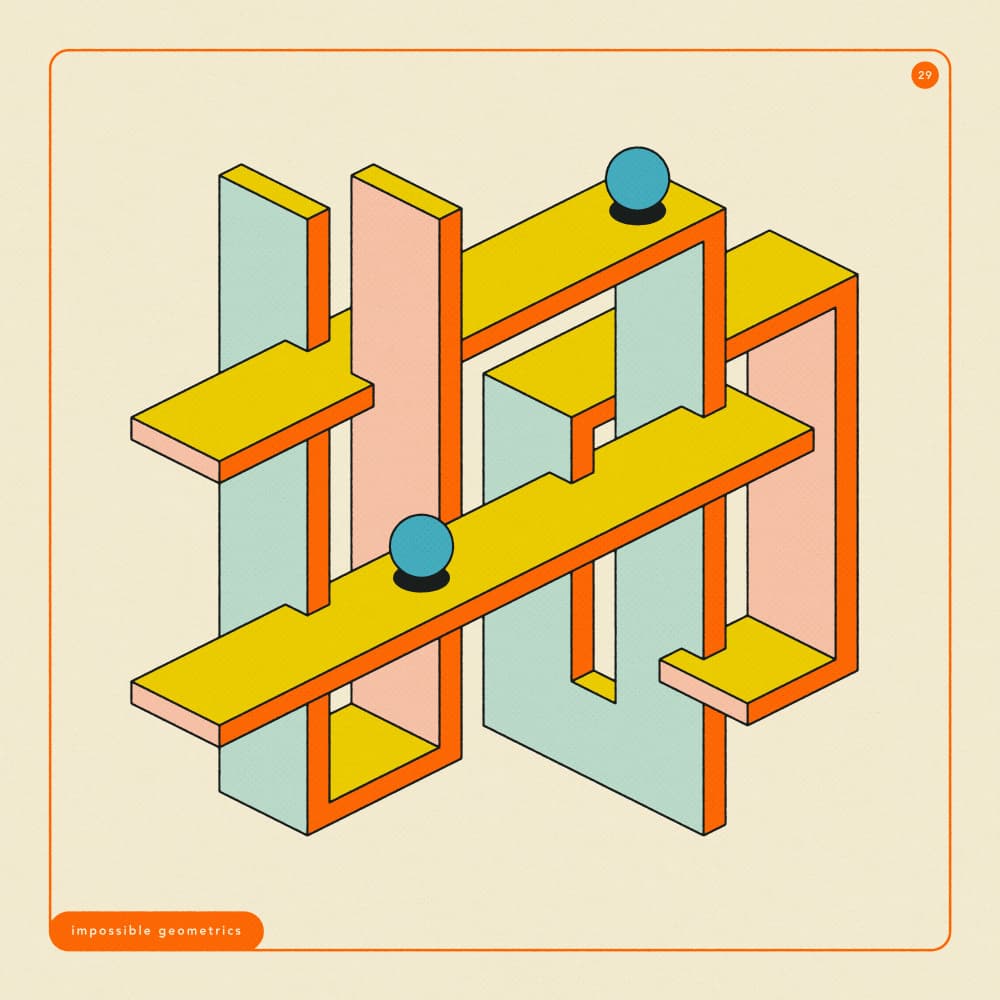 Impossible Geometry Spheres by Jazzberry Blue — canvas wall art