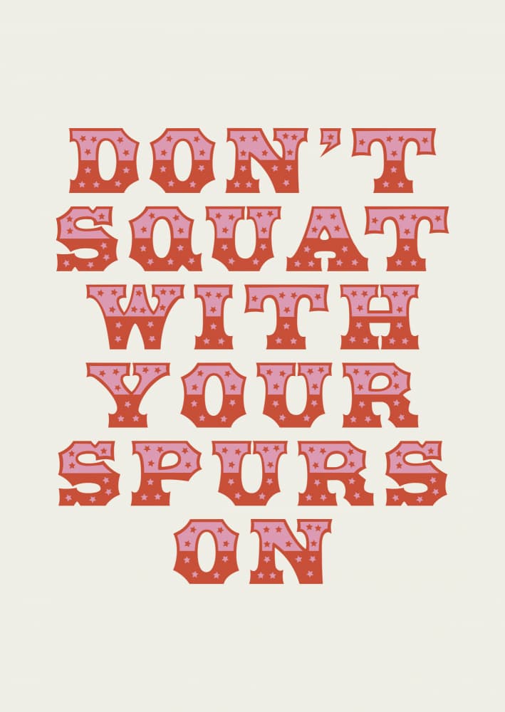 Funny Spurs Country Quote by Frankie Kerr-Dineen — canvas wall art
