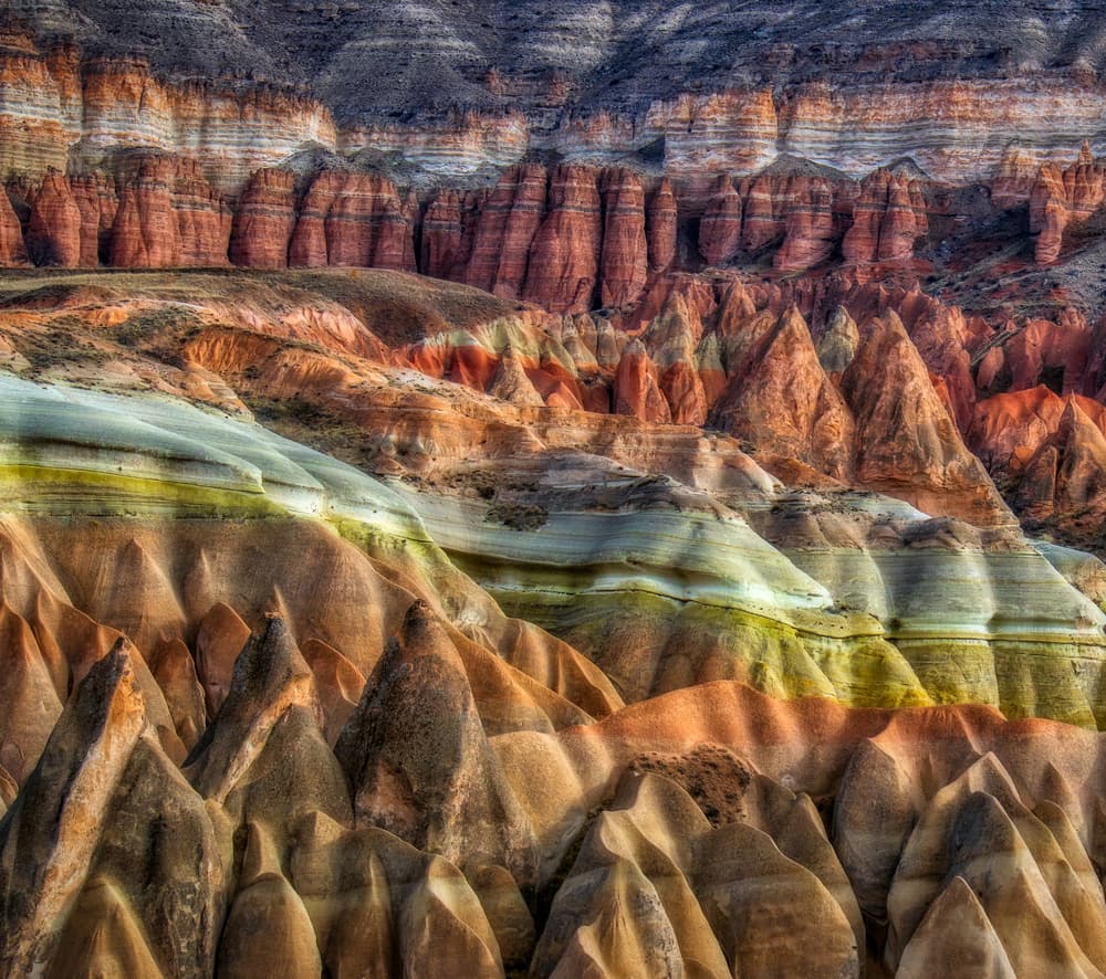 Earth's Colorful Layers by Babak Mehrafshar — canvas wall art