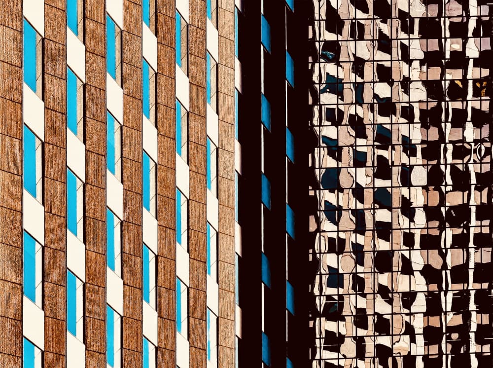 Modern Building Reflection by Arnon Orbach — canvas wall art