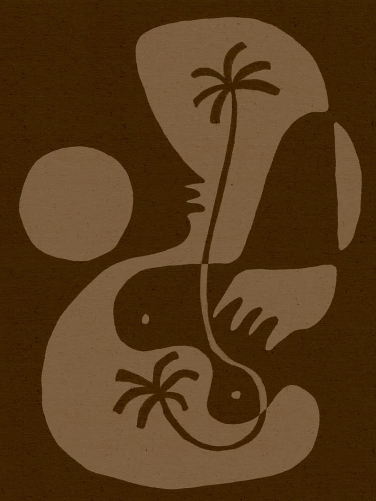 The Land Story 5 by Shatha Al Dafai — canvas wall art