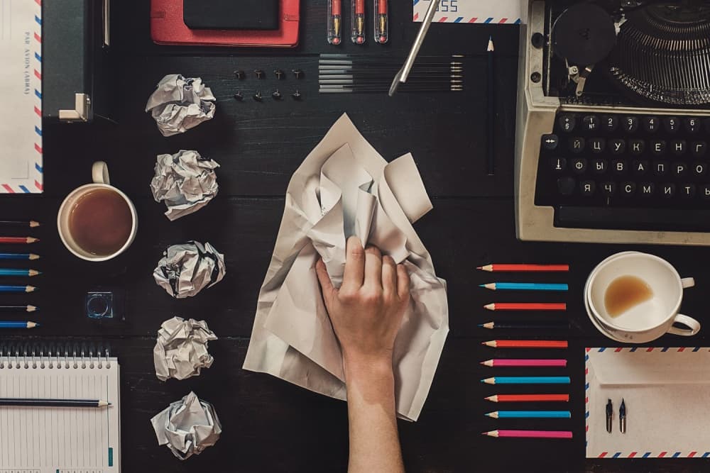 Vintage Writer's Workspace by Dina Belenko — canvas wall art