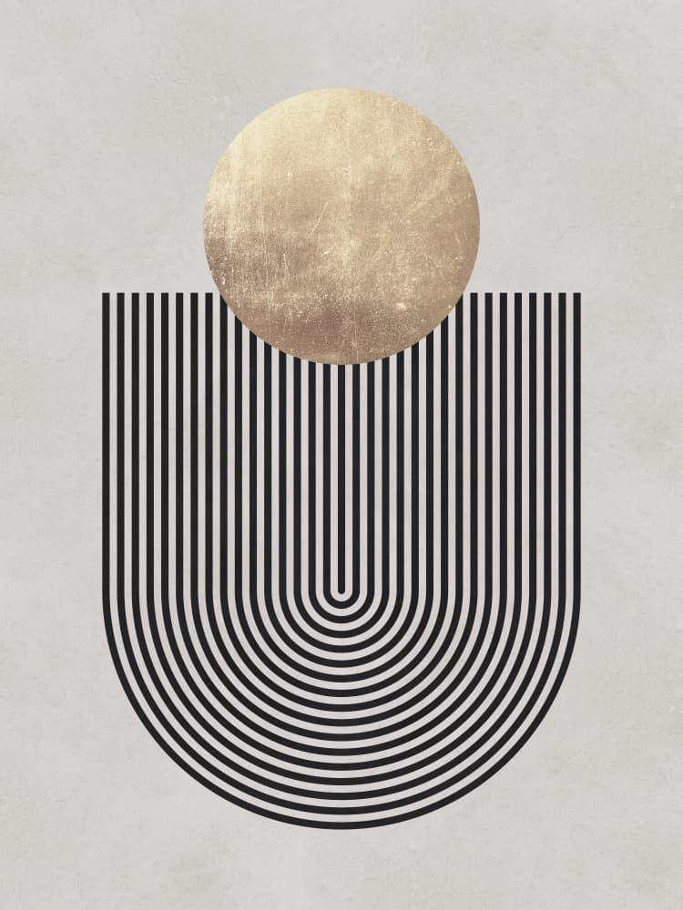 Golden Sun Arch by Vitor Costa — canvas wall art