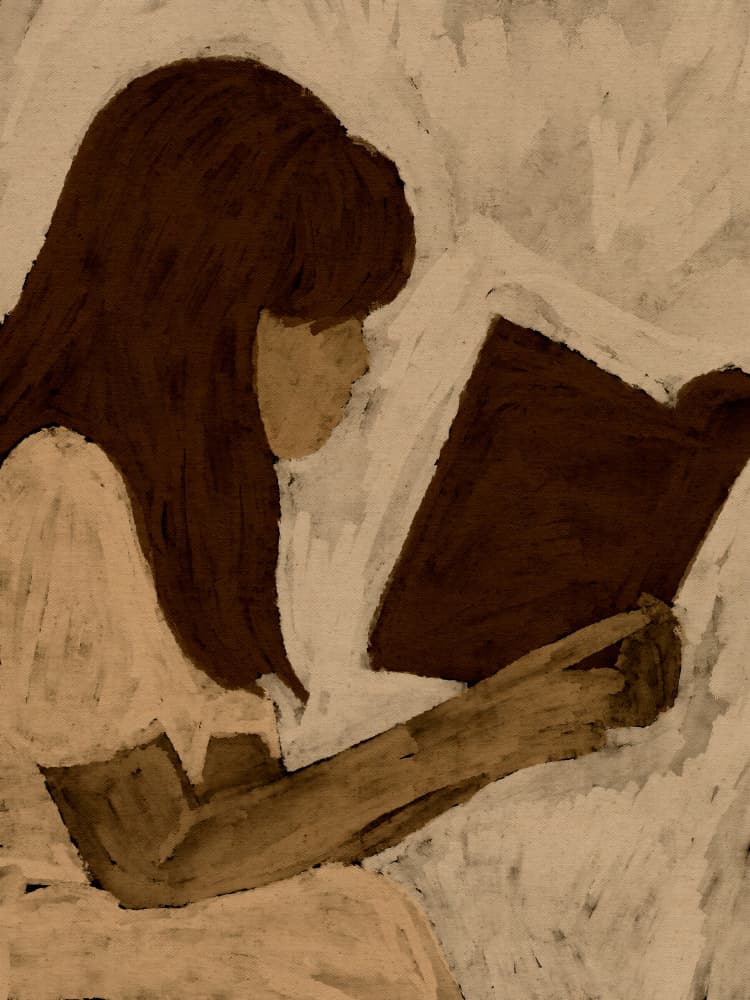 Book Lover 3 by Shatha Al Dafai — canvas wall art