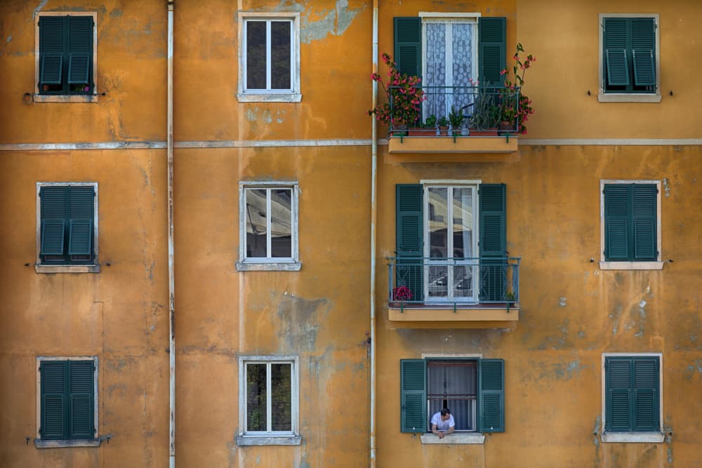Weathered City Facade by Paolo Bolla — canvas wall art