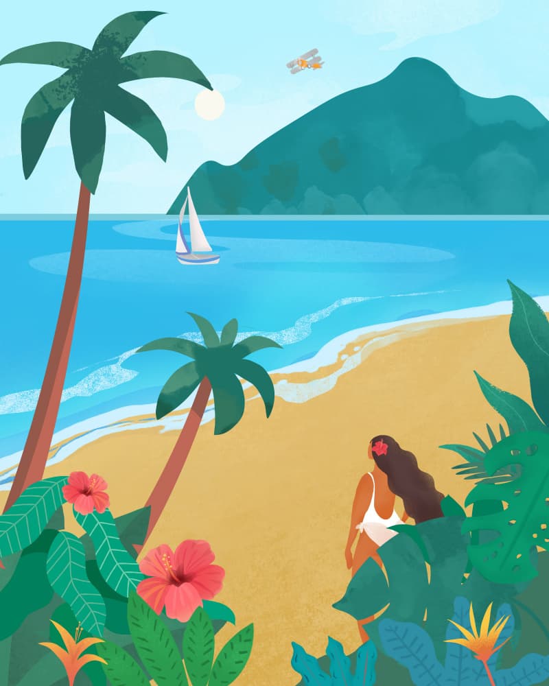 Hawaii by Petra Lizde — canvas wall art