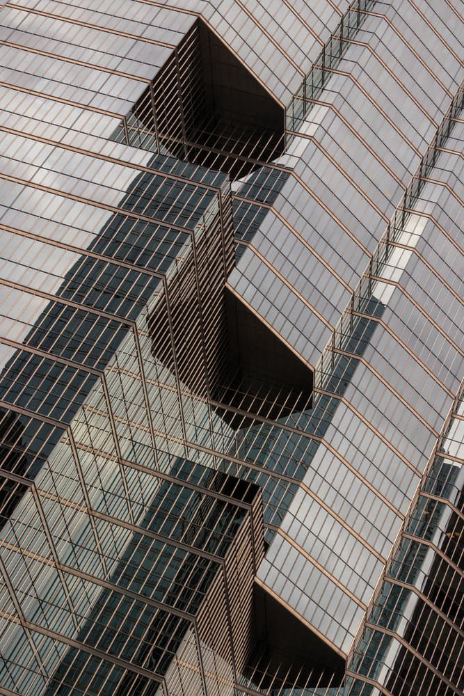 Abstract Glass Facade by Richard Adams — canvas wall art