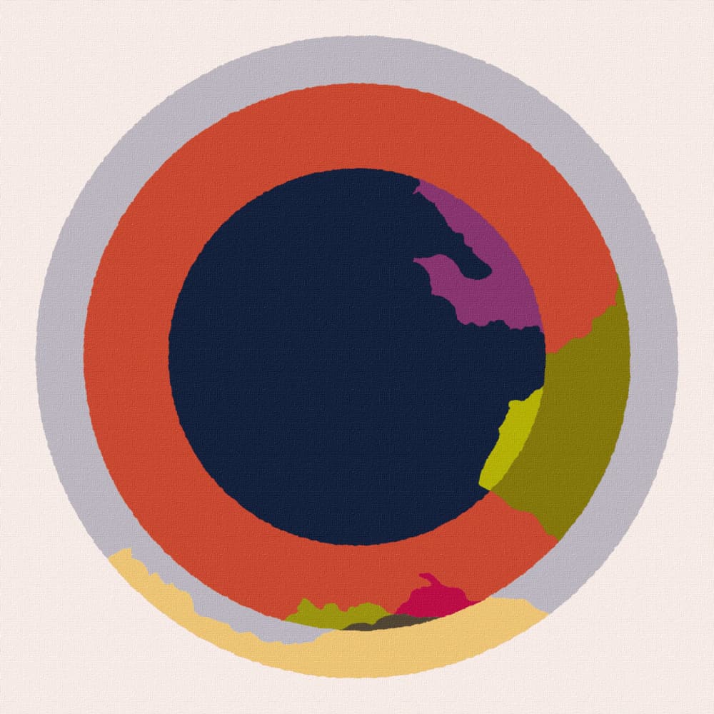 Abstract Earth Layers by Rafa Mateo — canvas wall art