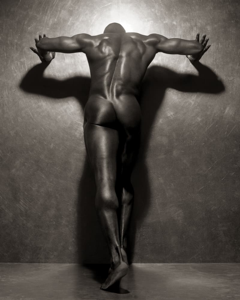 Sculpted Male Form by Anders Kustås — canvas wall art