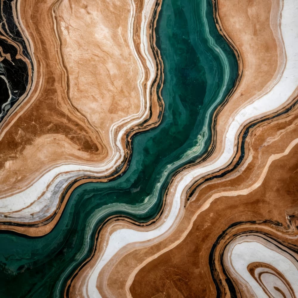 Emerald Agate Marble by Alpenglow Workshop — canvas wall art