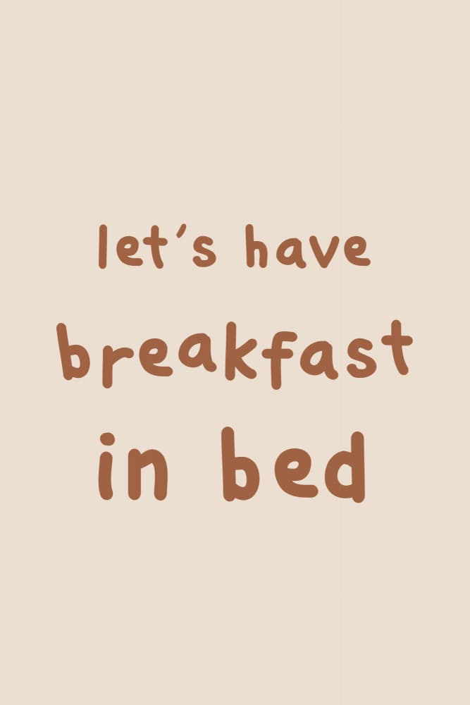 Cozy Breakfast In Bed by Karen Menzenbach — canvas wall art
