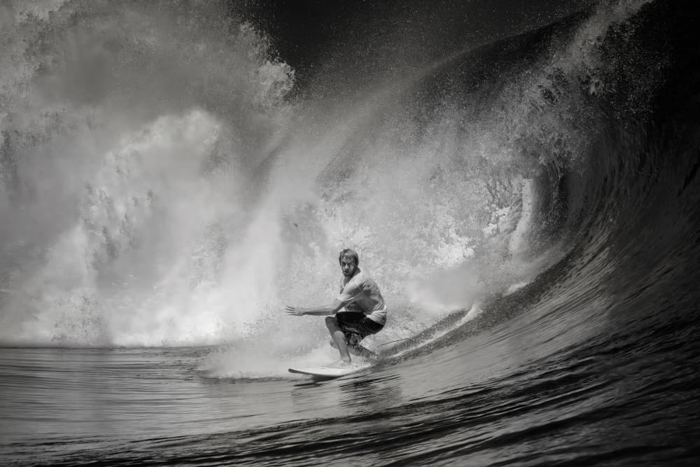 Powerful Ocean Surfer by Mathilde Guillemot — canvas wall art