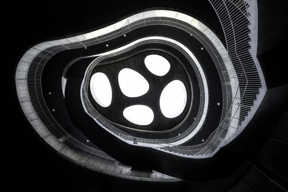 Modern Spiral Ascent by fotomarion — canvas wall art