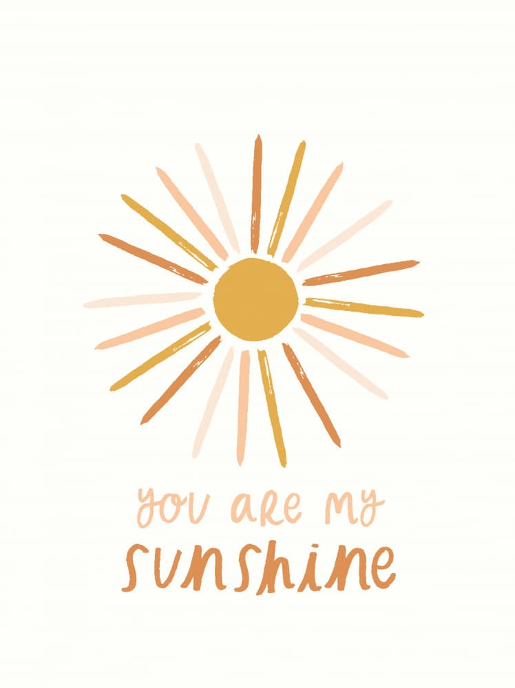 You Are My Sunshine by Aislinn Simmonds — canvas wall art