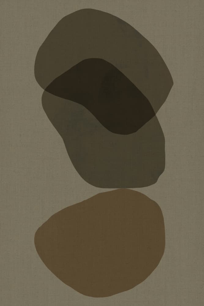 Earthy Balanced Shapes by cartissi — canvas wall art