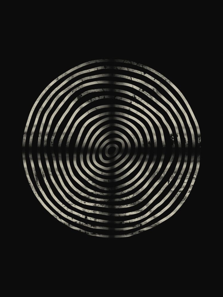 Concentric Ripple Pattern by Ema Paraschiv — canvas wall art