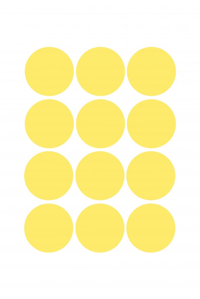 Geometric Yellow Circles by Oju Design — canvas wall art