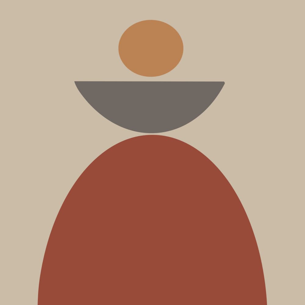 Earthy Balance Shapes by Studio Palette — canvas wall art