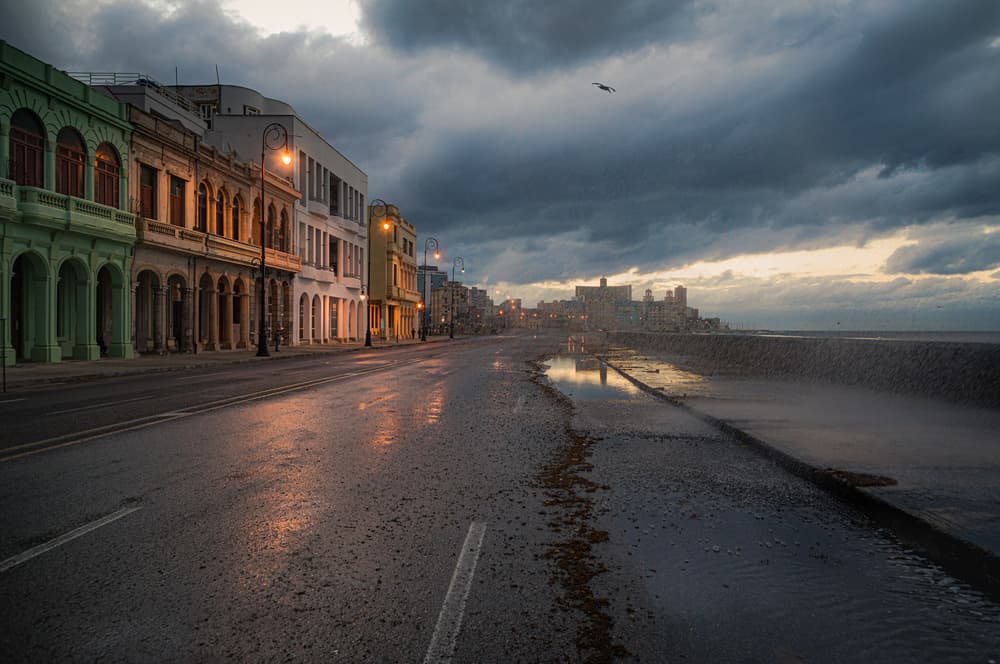 Coastal City Evening Lights by Marco Tagliarino — canvas wall art