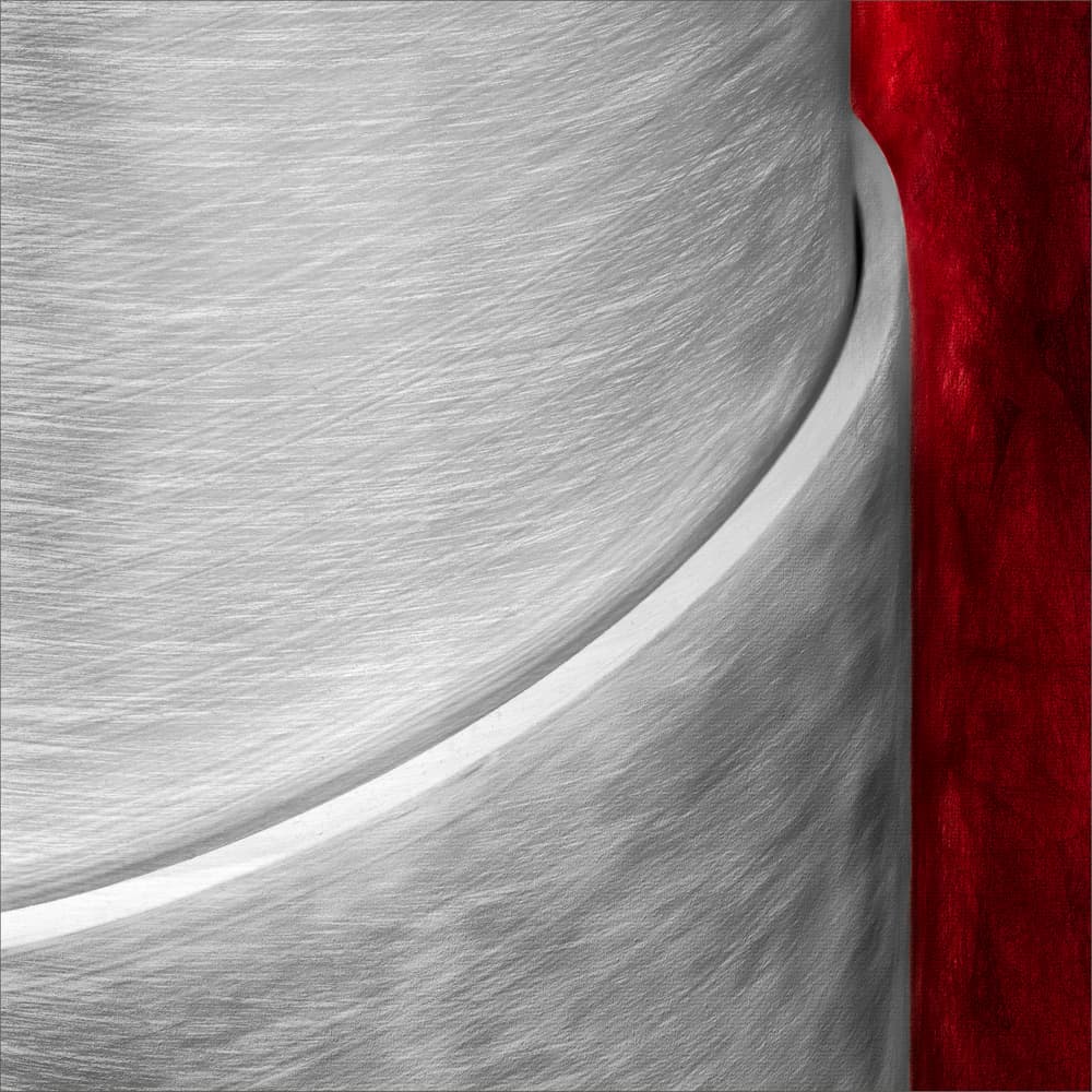 Sleek Red Curve by Gilbert Claes — canvas wall art