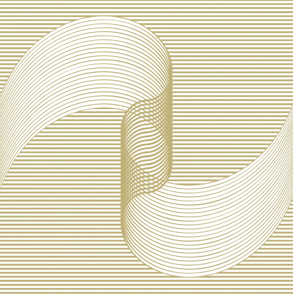 Golden Ribbon Flow by Carlos Perez Del Moro — canvas wall art