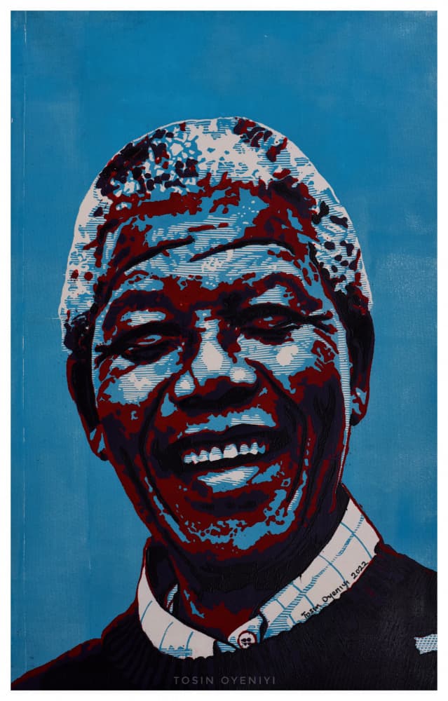 Joyful Pop Art Portrait by Tosin Oyeniyi — canvas wall art