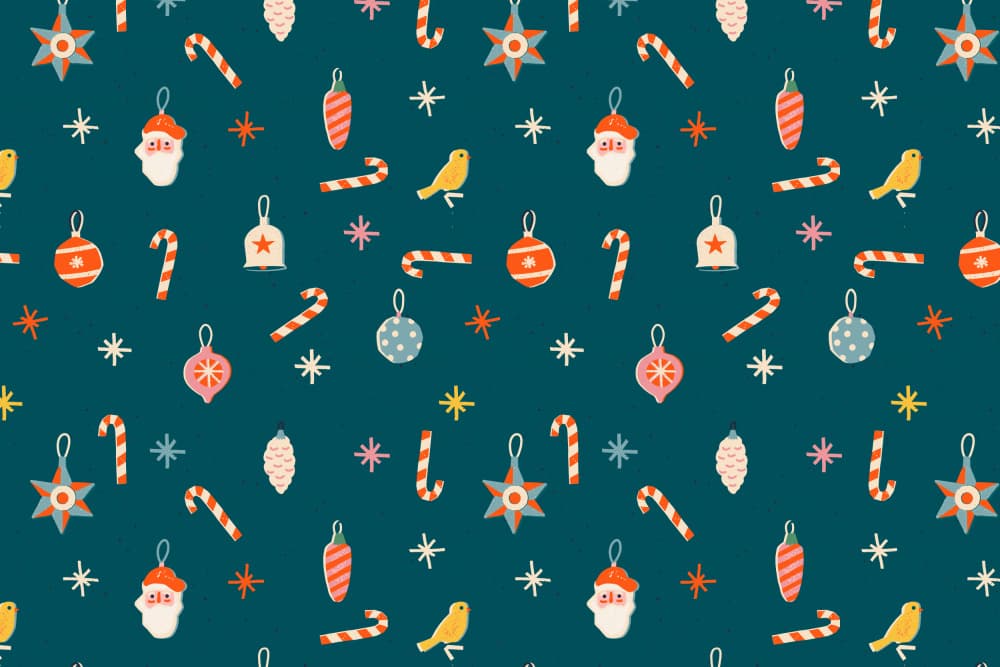 Christmaspatternno33 by Treechild — canvas wall art
