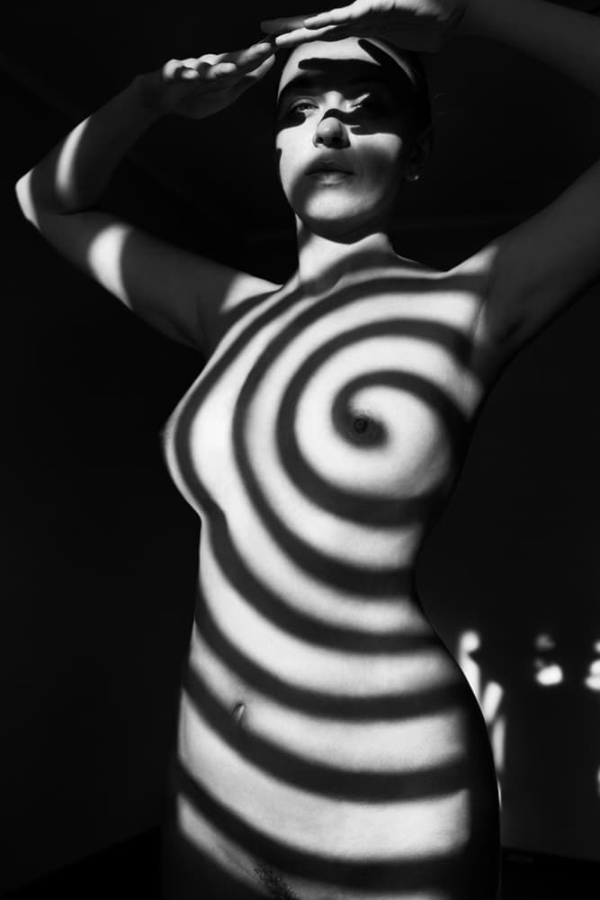 Spiral Shadow Nude by Mikhail Faletkin — canvas wall art