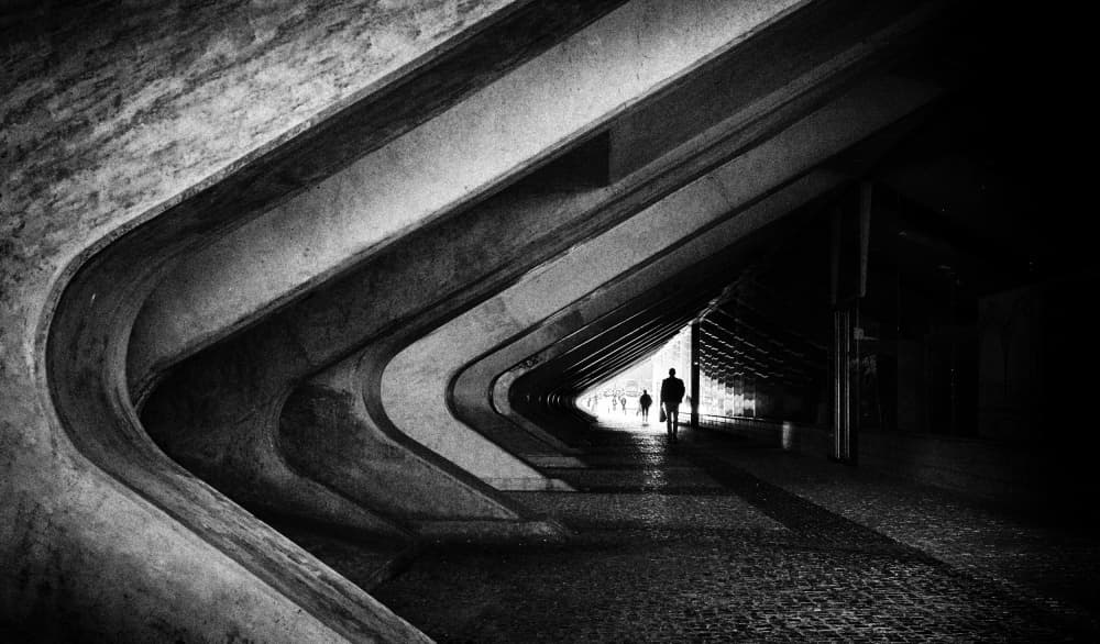 Architectural Light Path by Jorge Pena — canvas wall art