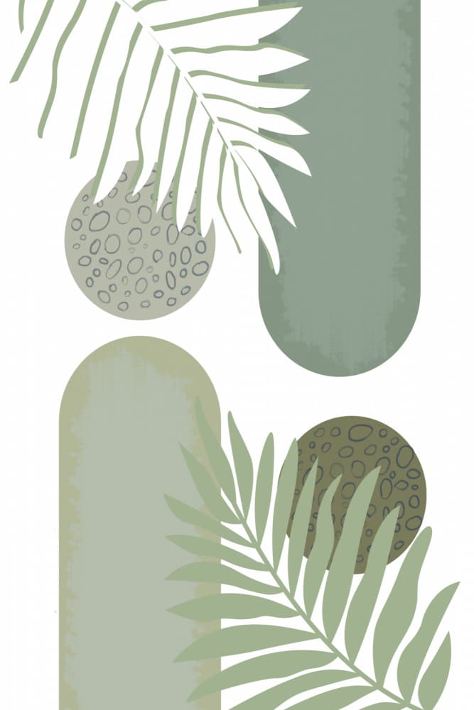 Abstract Sage Botanicals by Sally Ann Moss — canvas wall art