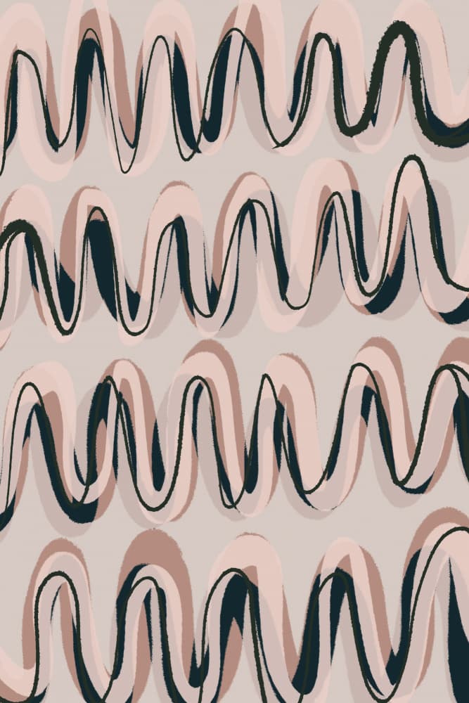 Rhythmic Waves by Treechild — canvas wall art
