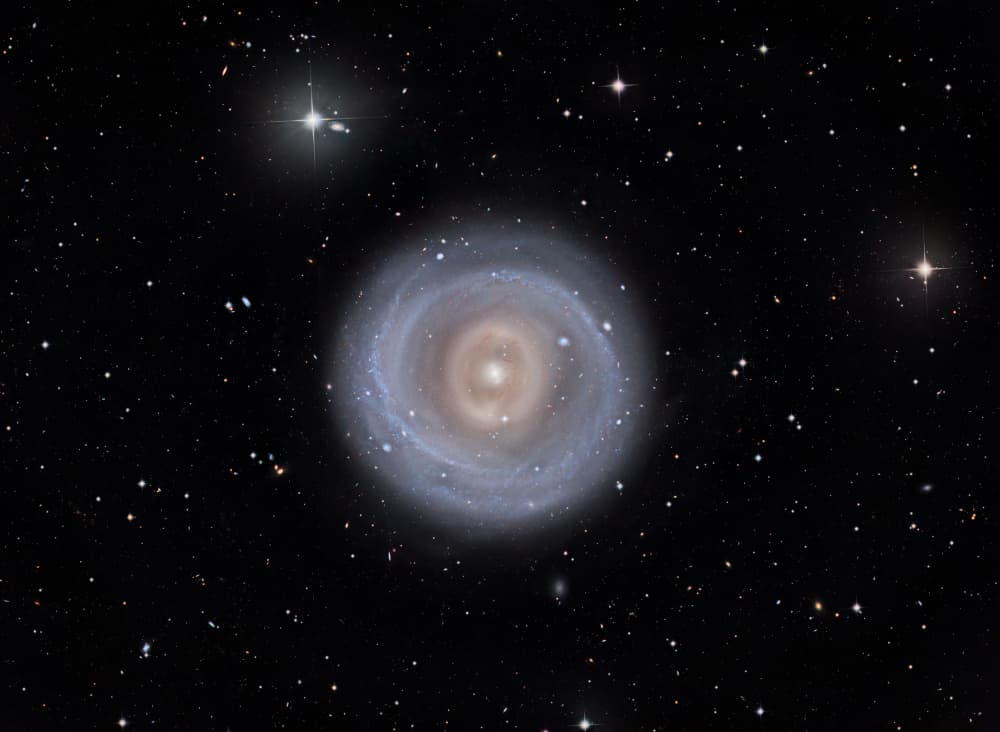 Deep Space Spiral Galaxy by Vikas Chander — canvas wall art