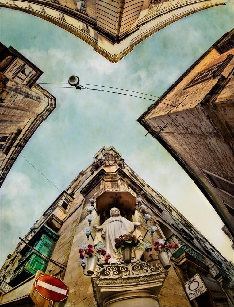 Madonna City Corner by ambra — canvas wall art