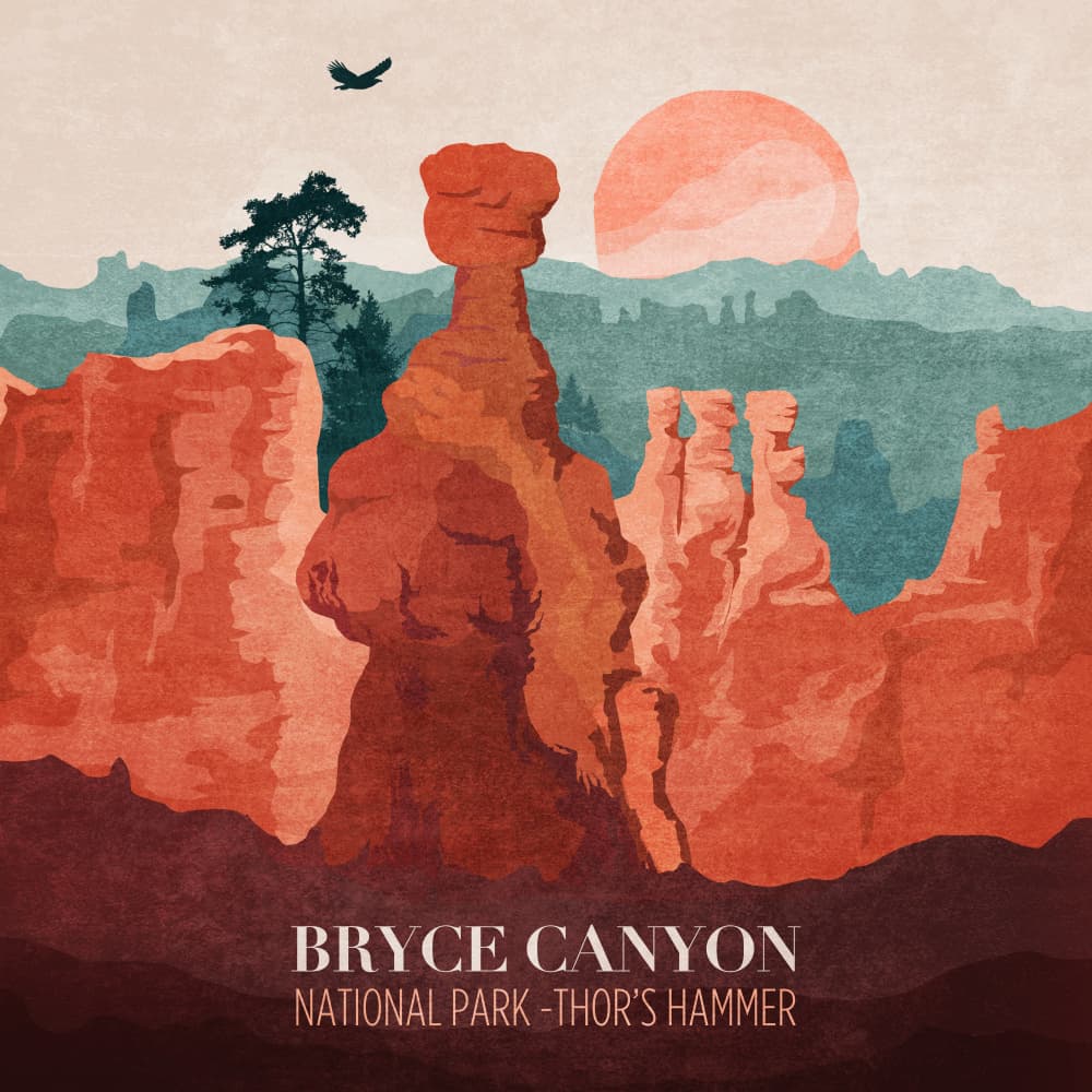Sunrise at Bryce by Emel Tunaboylu — canvas wall art