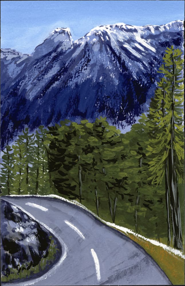 Winding Mountain Road by Jasmine Goodwin — canvas wall art
