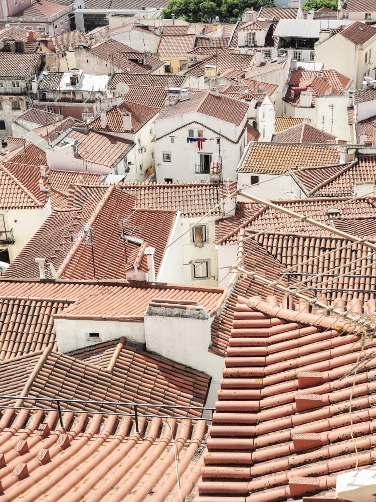 Terracotta Rooftops by Shot by Clint — canvas wall art