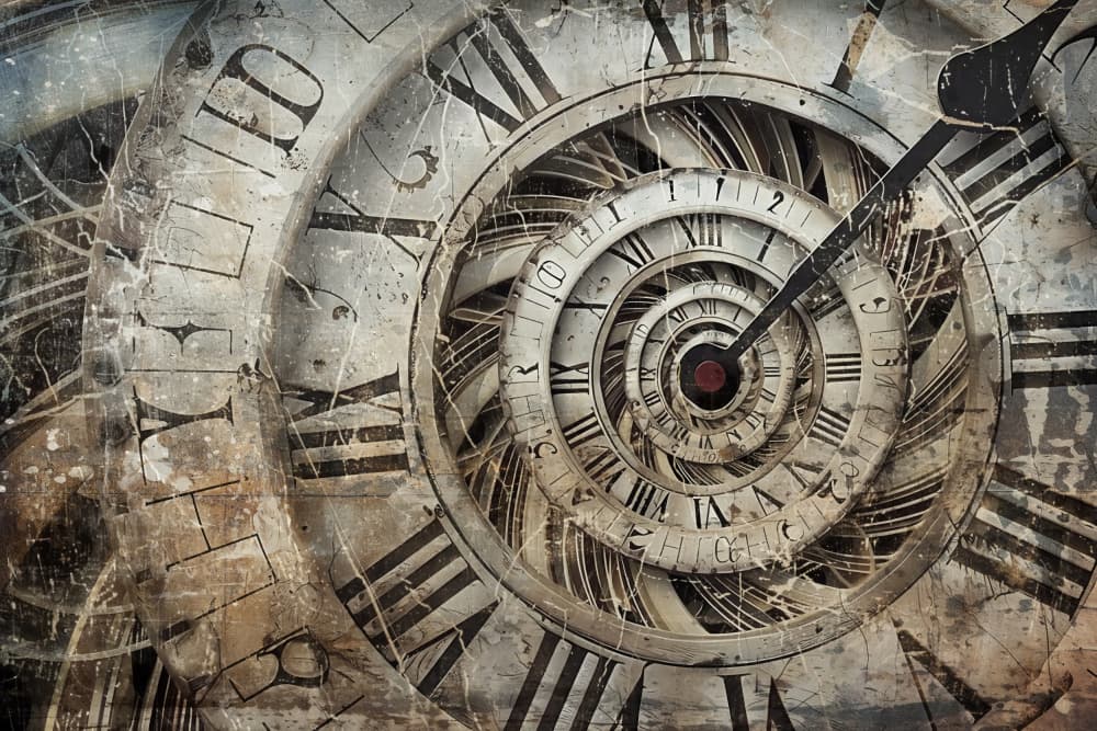 Eternal Time Spiral by Rafal Kulik — canvas wall art