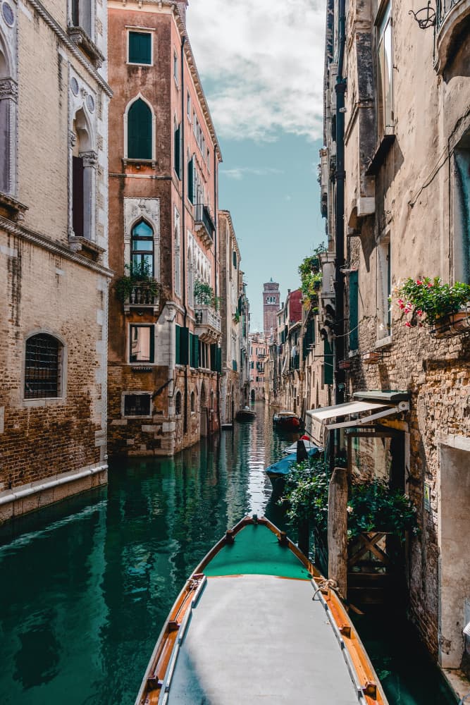 Venetian Canal View by Drita Stefan — canvas wall art