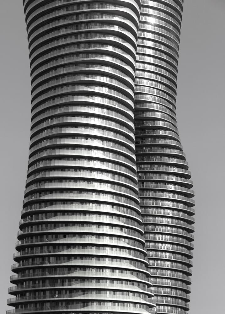 Twisting Towers by Ivan Huang — canvas wall art