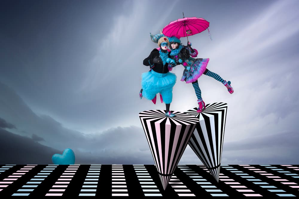 Whimsical Fashion Figures by Renee Doyle — canvas wall art