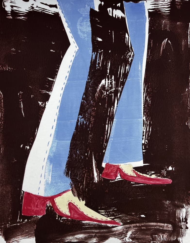 Blue Jeans by Christina Misuro — canvas wall art