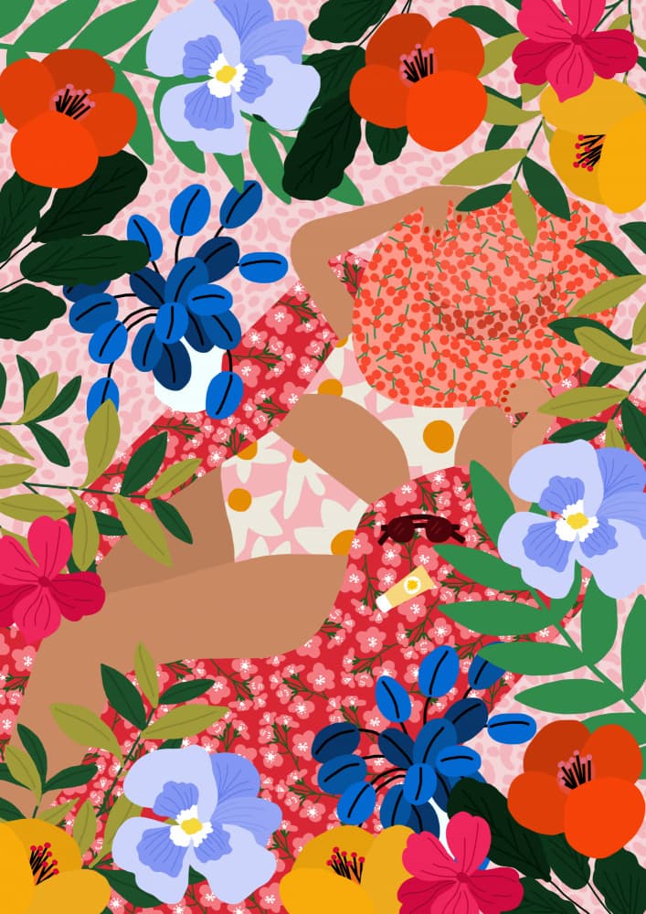 Sleeping Under the Sun by Rafaela Mascaro — canvas wall art