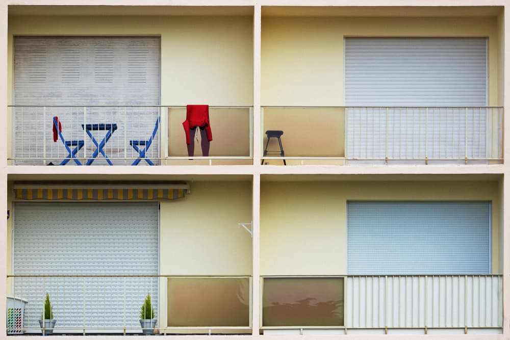 Modern Balcony Living by Jutta Kerber — canvas wall art