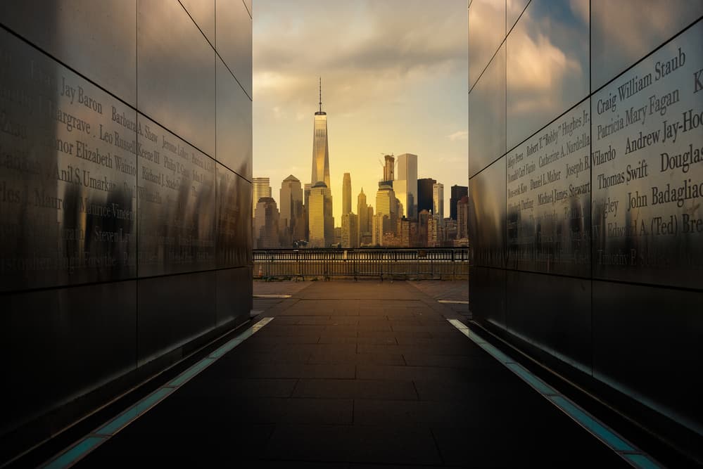 New York Memorial Sunset by David Martin Castan — canvas wall art