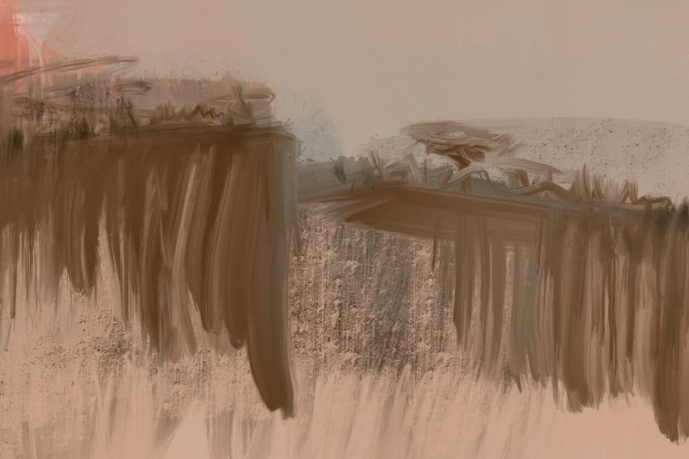Serene Abstract Landscape by Nilesh Kulkarni — canvas wall art
