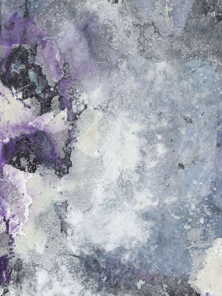Cosmic Purple Grey Texture by Deb Chaney — canvas wall art